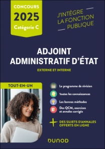 Concours Adjoint administratif d'Etat - 2025 - Externe et interne
