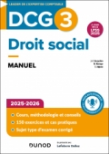 DCG 3 - Droit social - Manuel 2025-2026