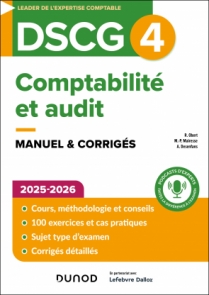 DSCG 4 - Comptabilité et audit - Manuel 2025-2026