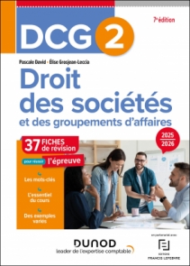DCG 2 - Droit des sociétés et des groupements d'affaires - Fiches 2025-2026