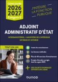 Concours Adjoint administratif d'Etat - 2026 - Externe et interne