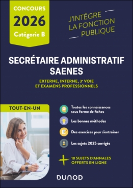 Concours Secrétaire administratif et SAENES 2026