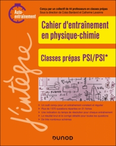 Cahier d'entrainement en physique-chimie PSI