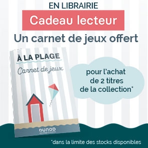 Un carnet de jeu offert pour l'achat de 2 titres de la collection "A la plage"