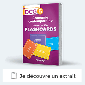 Extrait de "DCG 5 - Économie contemporaine - révisez en 180 flashcards !"