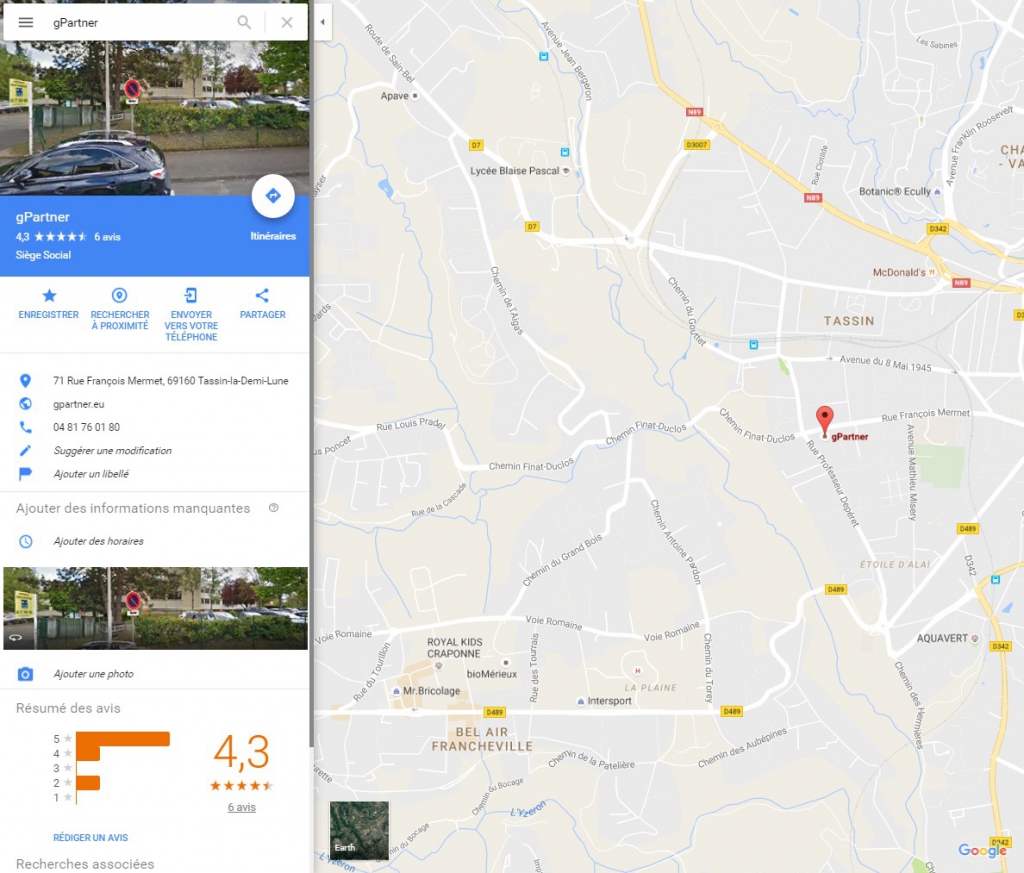 google maps gpartner